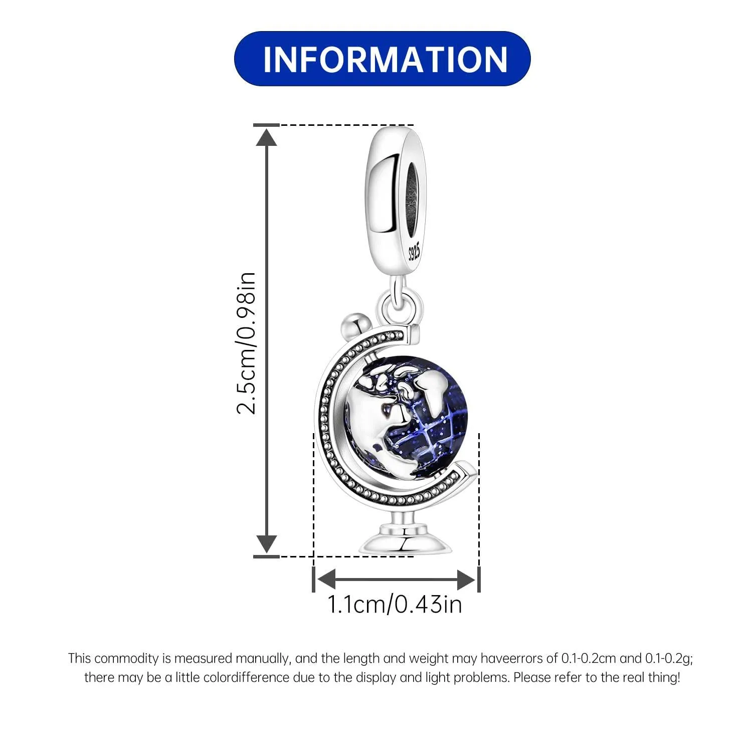 PANPOKI Ciondolo in argento Sterling 925 a forma di gatto, cane ed elefante, perline e charm per bracciali e collane europei, da donna, S925, gioielli a forma di animale, idea regalo - immagine 4