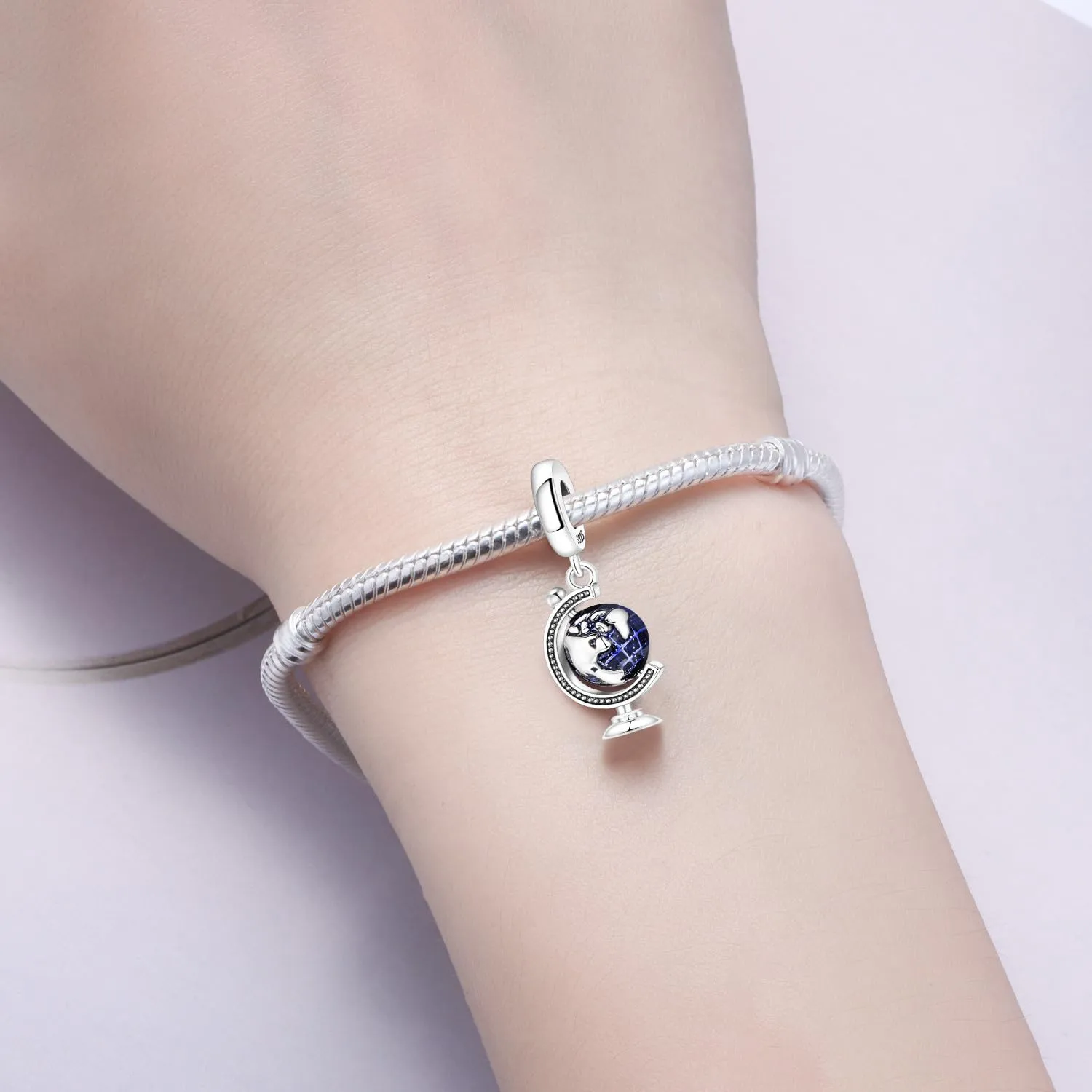PANPOKI Ciondolo in argento Sterling 925 a forma di gatto, cane ed elefante, perline e charm per bracciali e collane europei, da donna, S925, gioielli a forma di animale, idea regalo - immagine 5