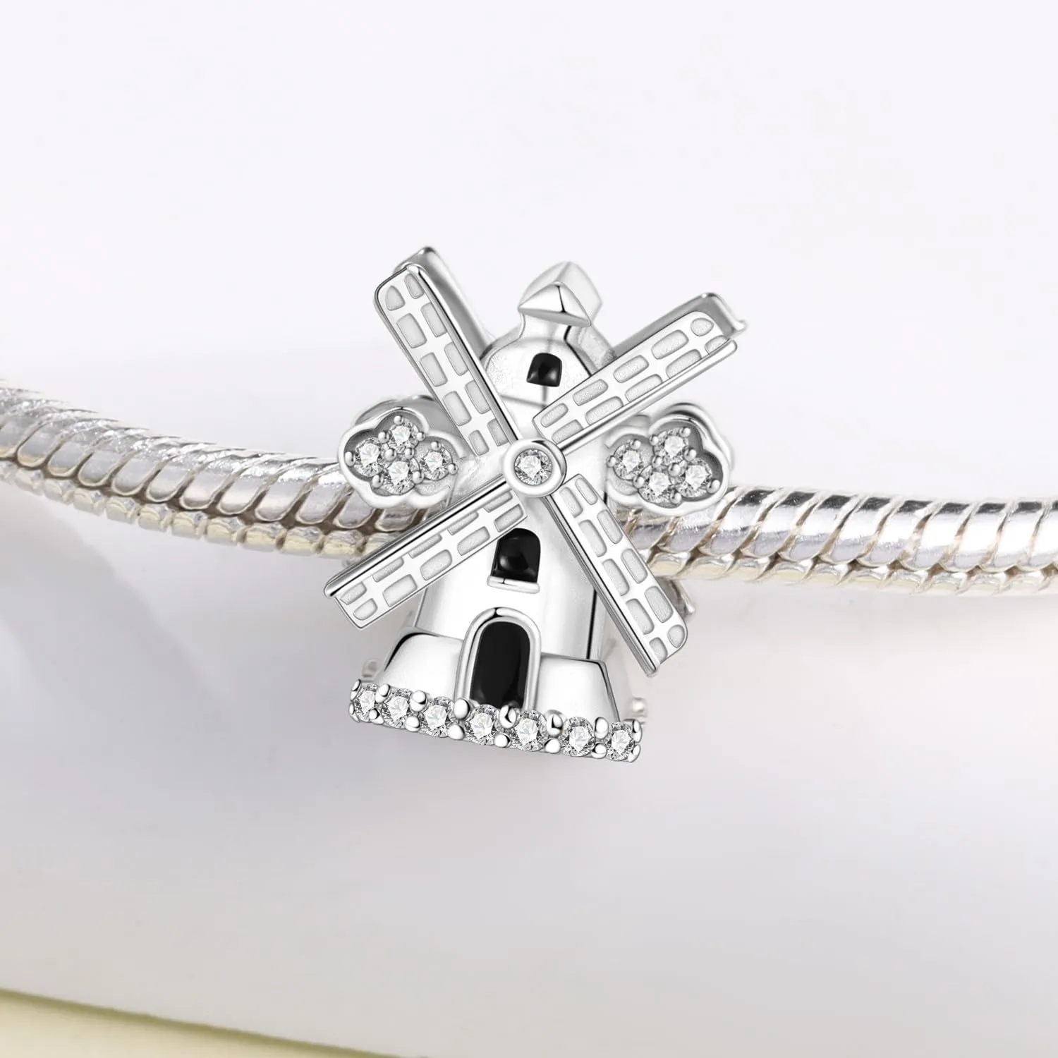 PANPOKI - Ciondolo a forma di gatto, cane ed elefante in argento Sterling 925, per perline, braccialetti e collane europee, braccialetto per donne, gioiello animale S925, regalo - immagine 3