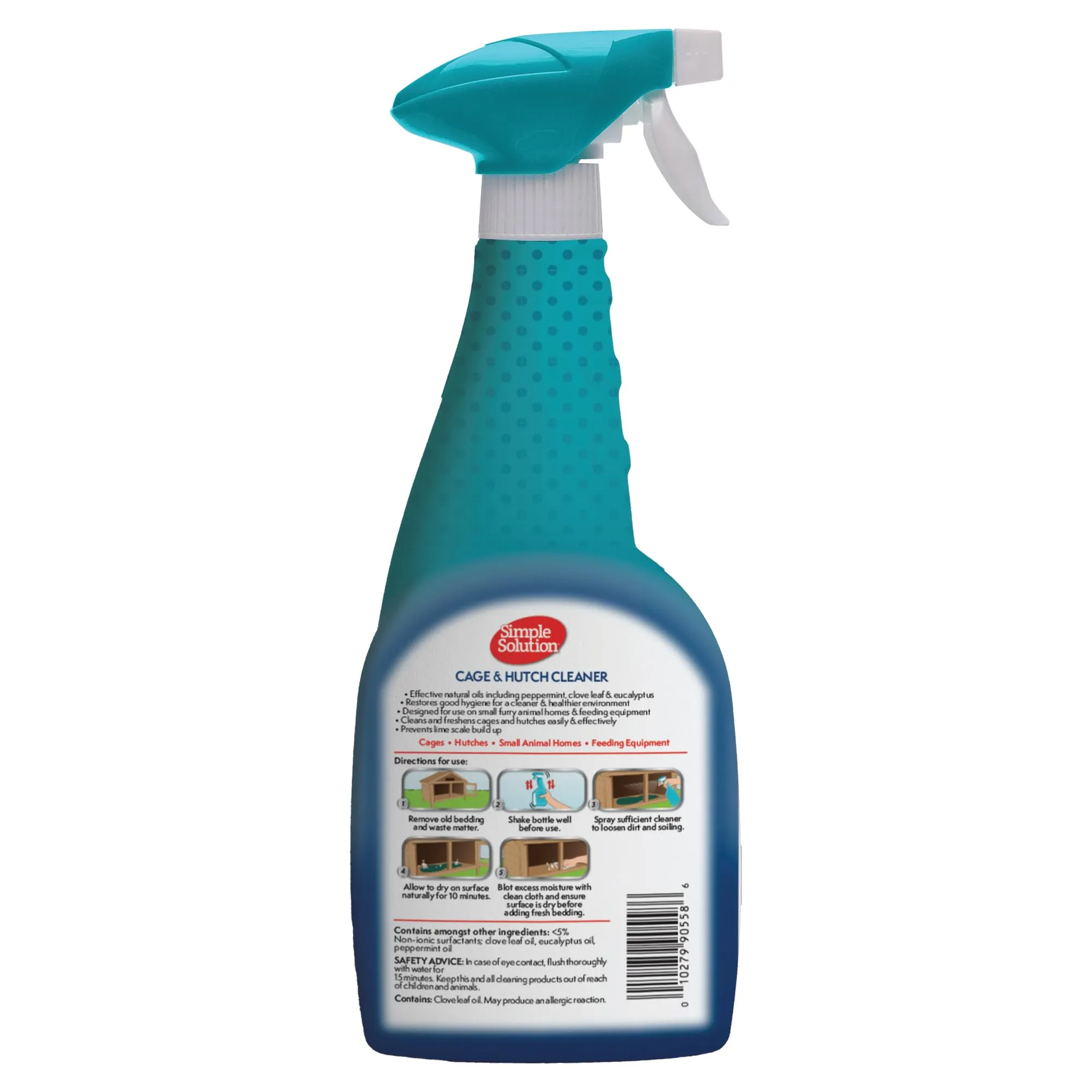 Simple Solution Detergente Antibatterico Naturale per Gabbie e conigliere, 500 ml - immagine 2