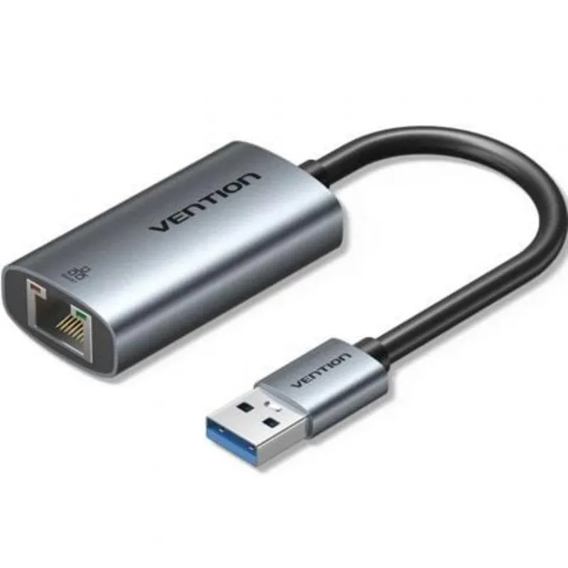 Adattatore USB Vention CEZHB Connettore USB-A a RJ45 1000Mbps Grigio - immagine 1