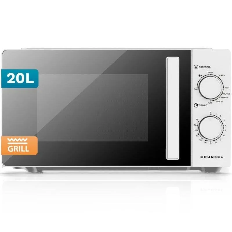 Microonde Grunkel MWG-20GRILL 20L 700W con Grill Funzione Scongelamento - immagine 1
