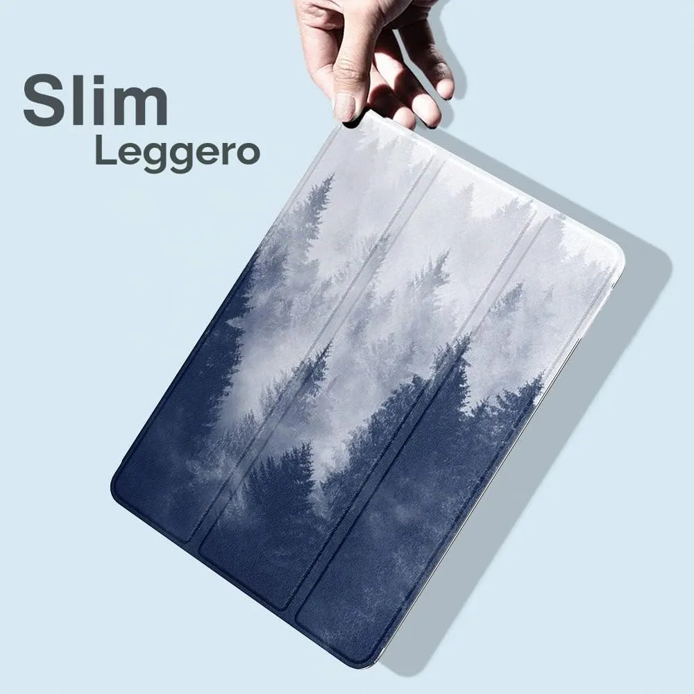 MoKo Cover per iPad 9a/8a/7a Gen 10,2" 2021/2020/2019, Foresta Grigia - immagine 8