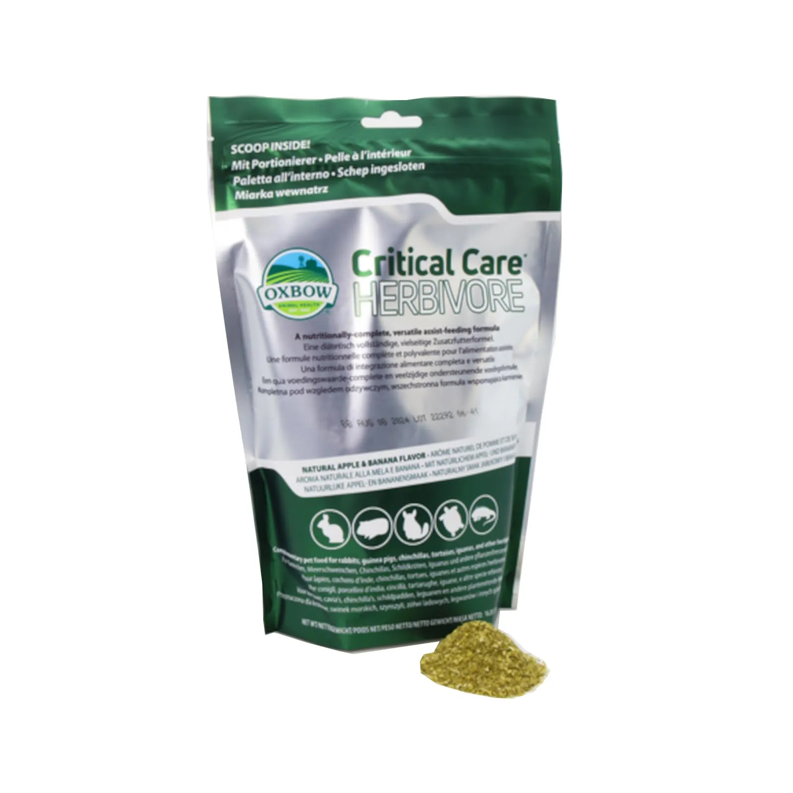 Oxbow HERBIVORE CRITICAL CARE MELA/BANANA 454 GR - immagine 1