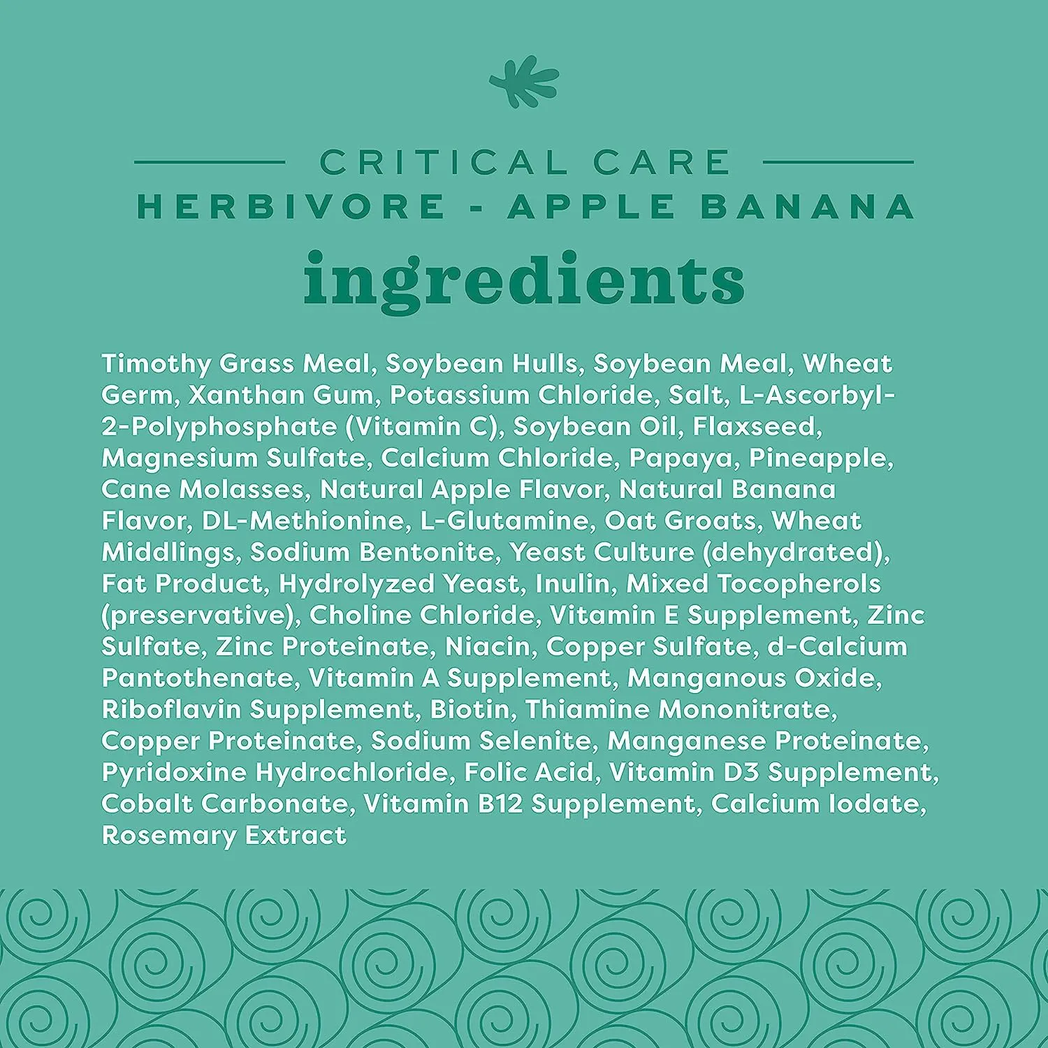 Oxbow HERBIVORE CRITICAL CARE MELA/BANANA 454 GR - immagine 6