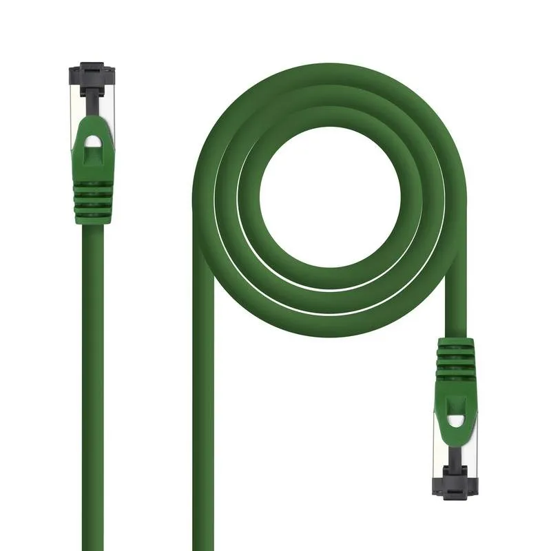 Cavo di rete Nanocable 10.20.2002-GR Cat.8.1 2m LSZH SSTP Verde elevate prestazioni - immagine 1