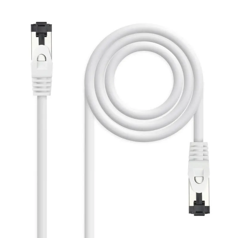 Cavo di rete Nanocable 10.20.2001-W Cat.8.1 1m bianco LSZH SSTP - immagine 1