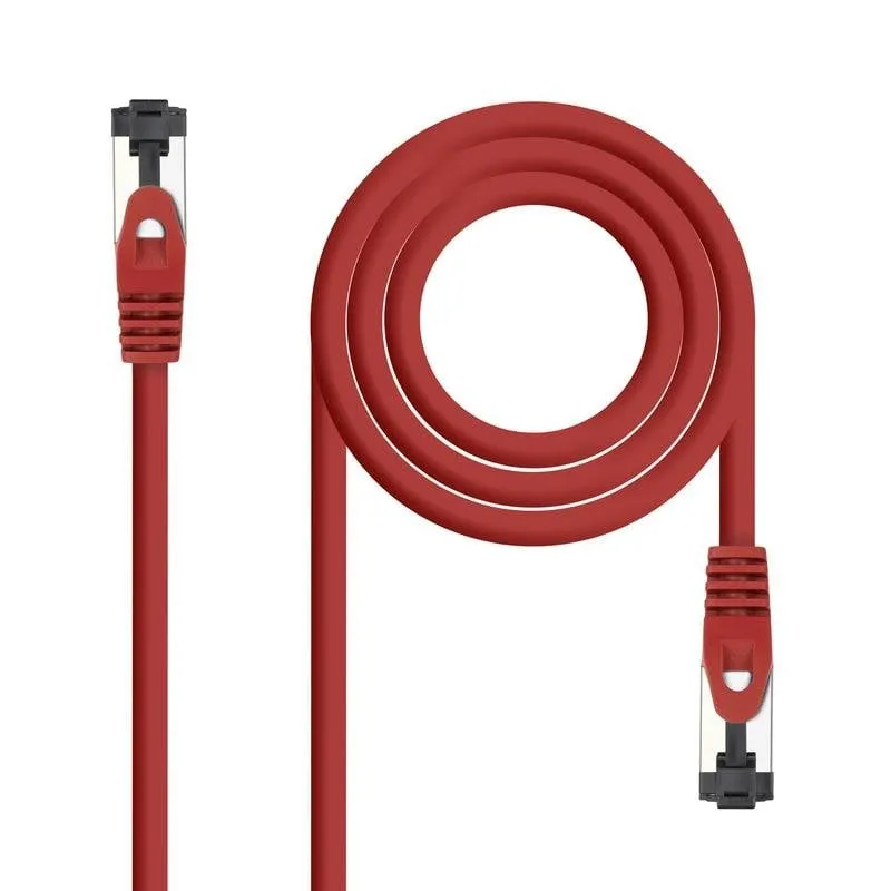 Cavo di rete Nanocable 10.20.2000-R Cat.8.1 0.5 m rosso LSZH SSTP RJ45 - immagine 1