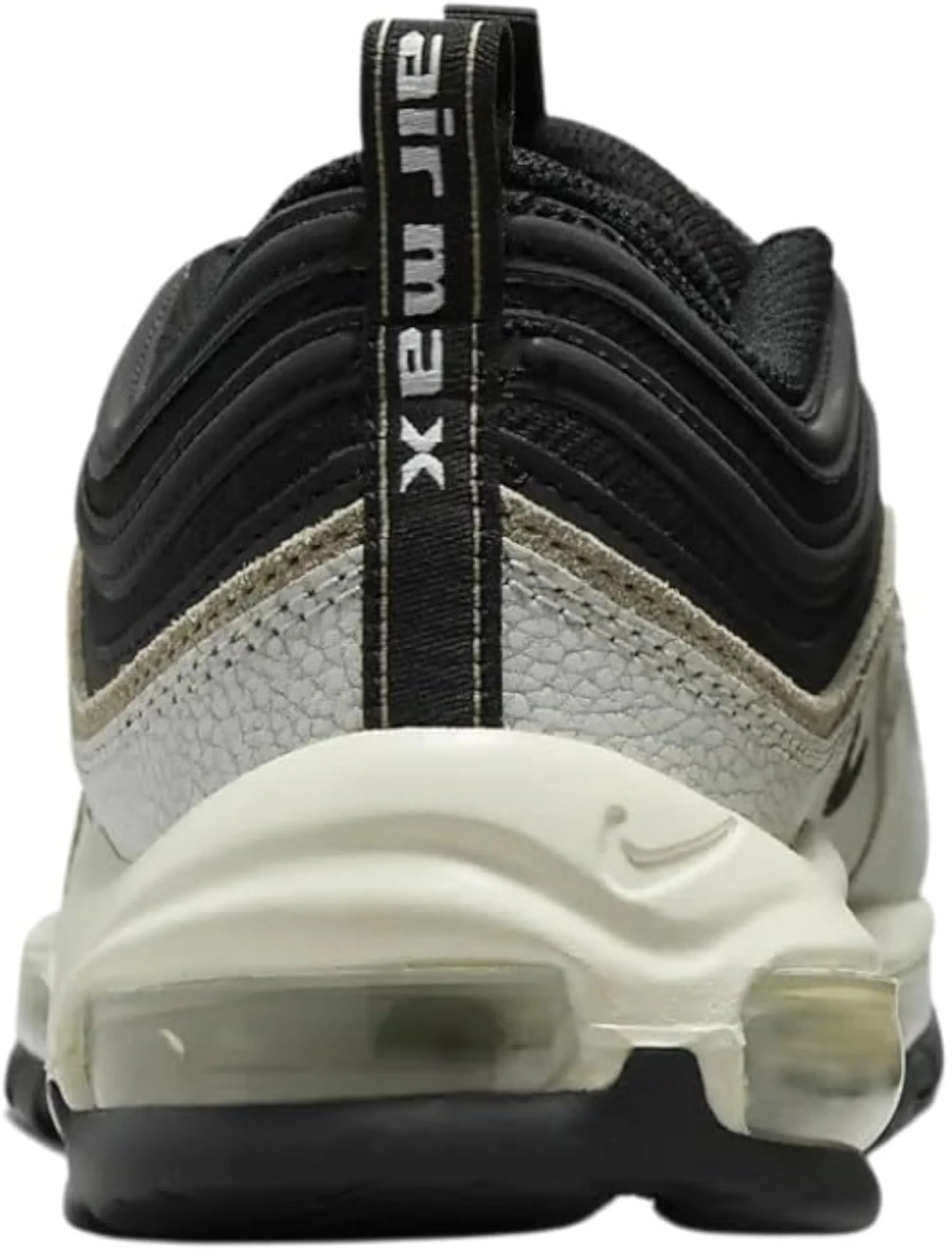 Nike Air Max 97 – Black/Clear Emerald-White, Light Bone Nero Kaki Vela, 47.5 EU - immagine 2