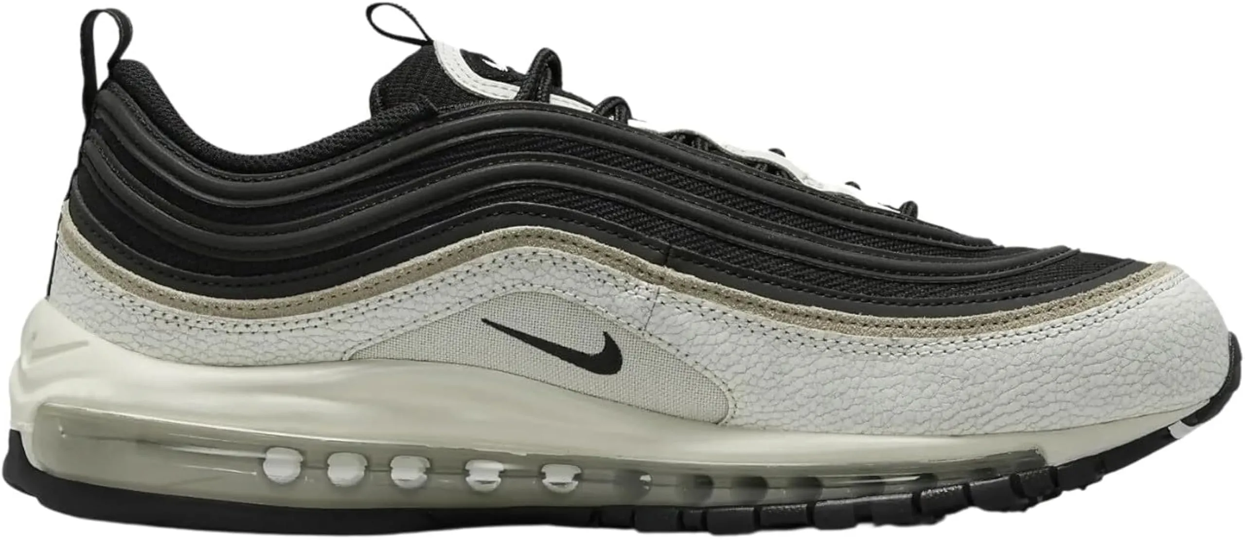 Nike Air Max 97 – Black/Clear Emerald-White, Light Bone Nero Kaki Vela, 47.5 EU - immagine 3
