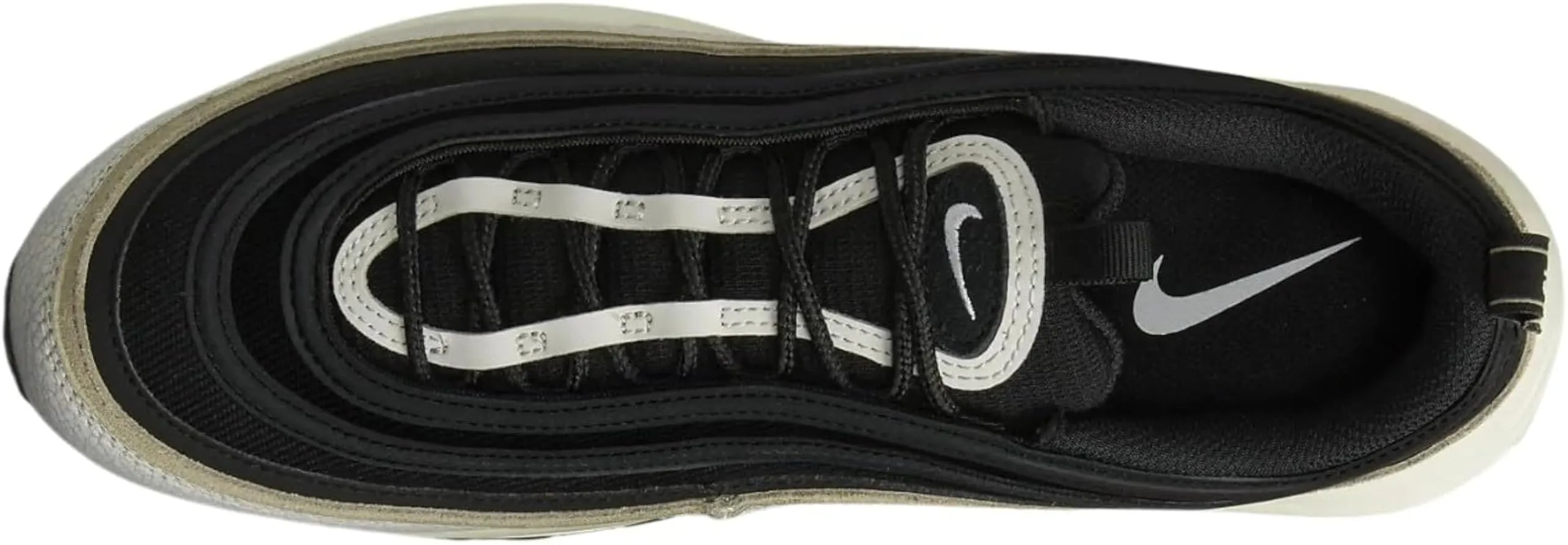 Nike Air Max 97 – Black/Clear Emerald-White, Light Bone Nero Kaki Vela, 47.5 EU - immagine 4