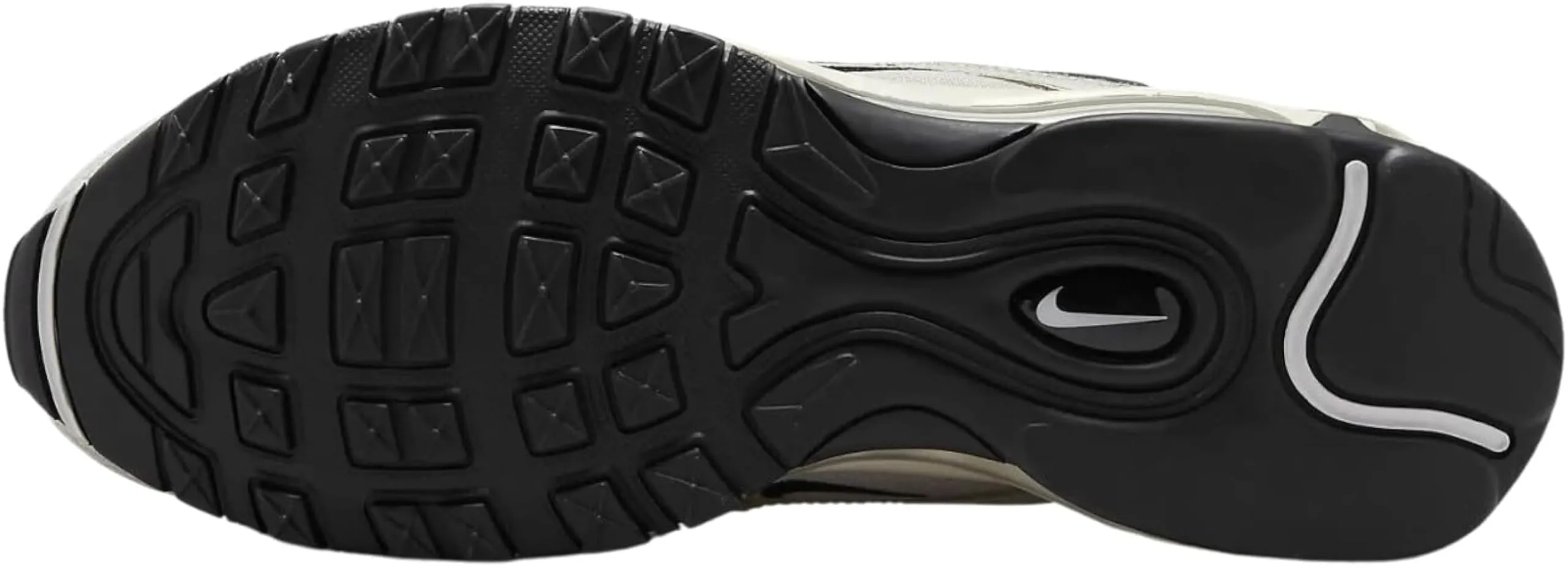 Nike Air Max 97 – Black/Clear Emerald-White, Light Bone Nero Kaki Vela, 47.5 EU - immagine 5