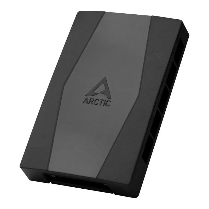 Hub Ventola Arctic Case Fan Hub 10 Porte PWM Alimentazione SATA Nero - immagine 1