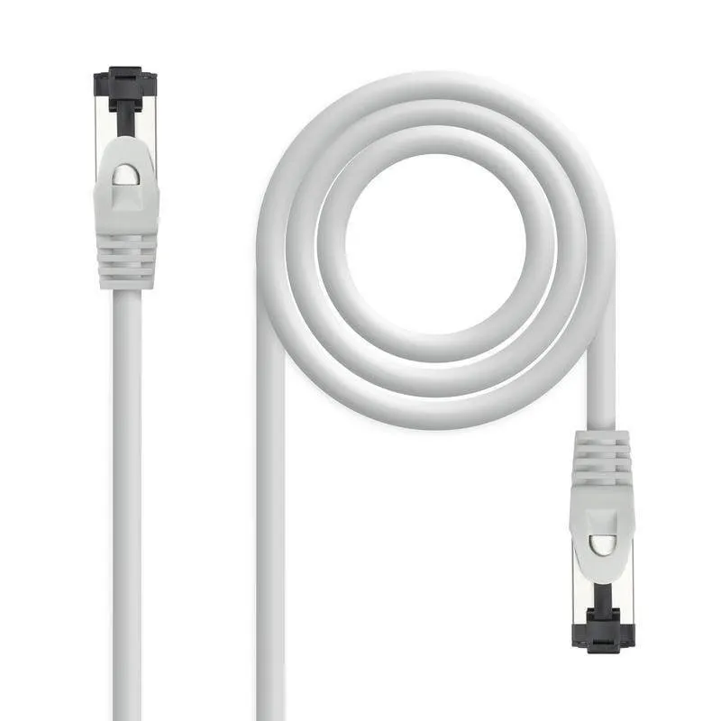 Cavo di Rete Nanocable Cat.8.1 1.5m SSTP LSZH Grigio - immagine 1