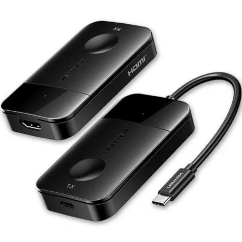 Adattatore wireless Vention ADO USB-C HDMI 4K 60W Nero - immagine 1