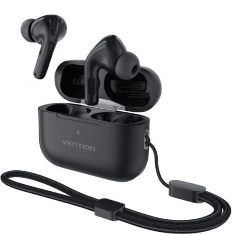 Auricolari Vention Echo Lite E11 Pro Wireless Bluetooth con Cancellazione Rumore Nero - immagine 1