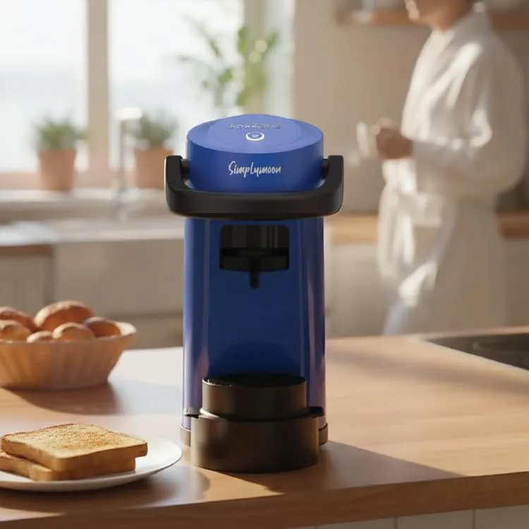 CAFFÈ BORBONE Simplymoon Macchina da Caffè a Cialde (Blu, Macchina + Cialda Blu) - immagine 4