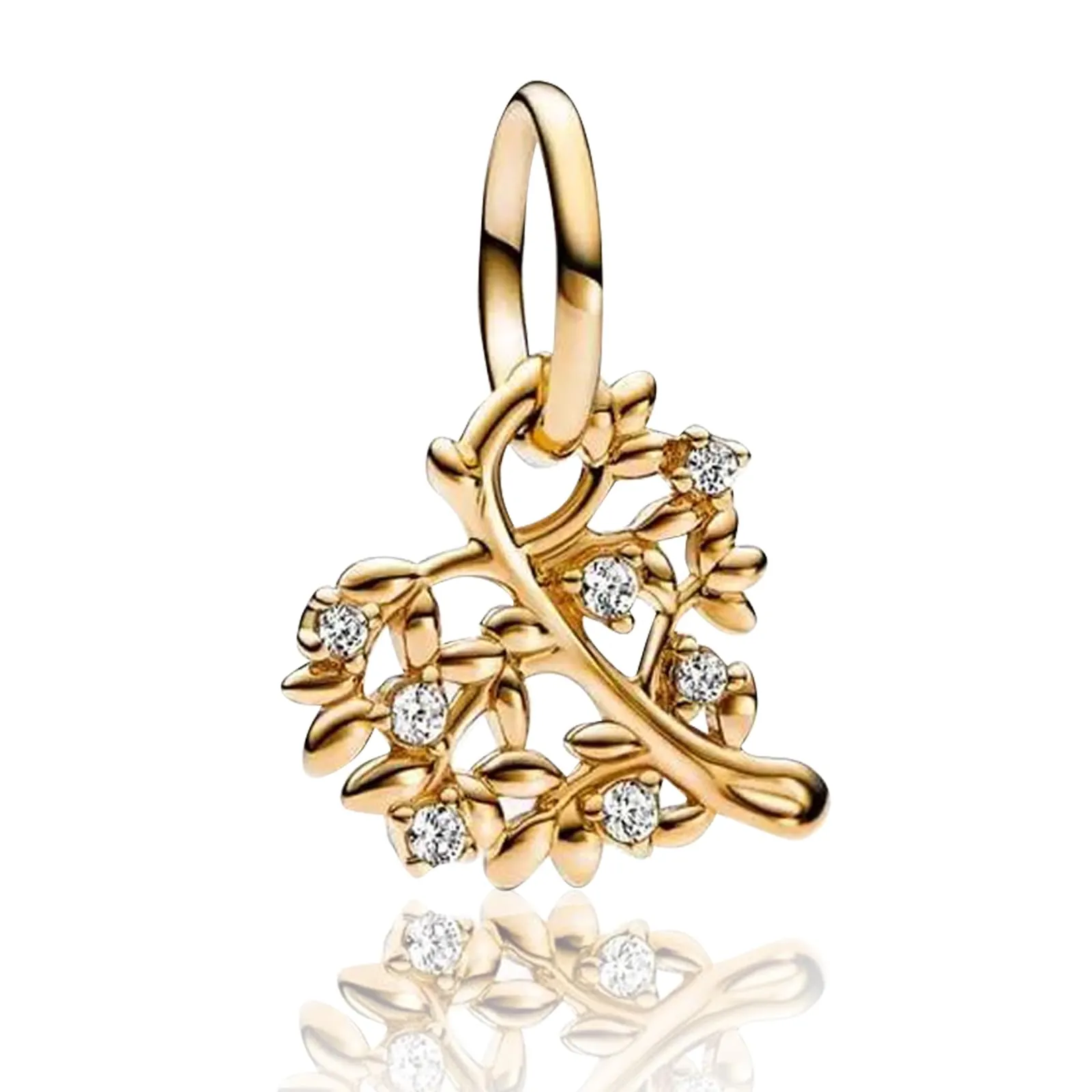 Rimgoris Charm in Argento Sterling 925 per Donne, Braccialetti e Collane, Segno Zodiacale a Due Toni con Fori, Braccialetto per Donne, Taglia unica, Metallo, Zirconia cubica - immagine 1