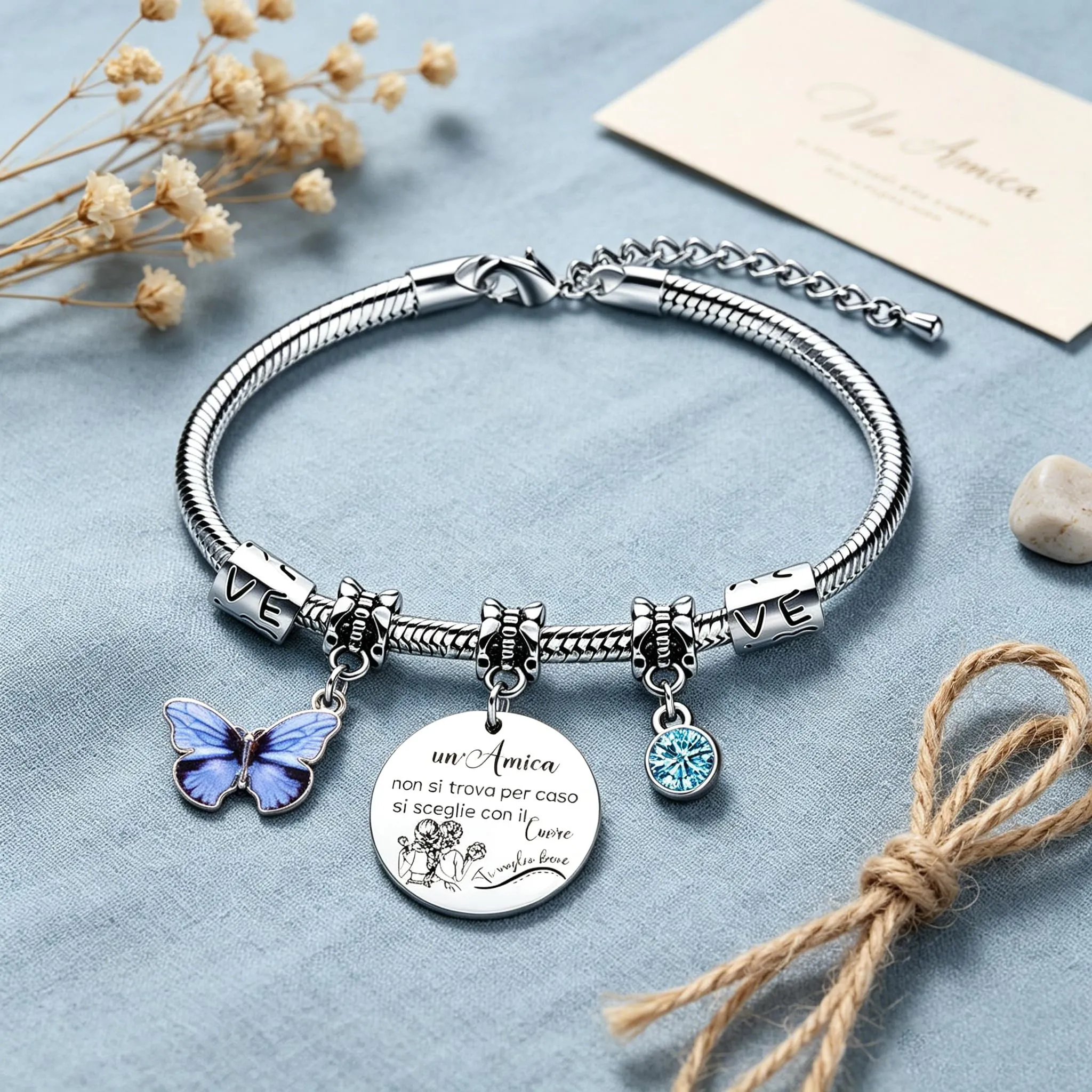 GUOYU Bracciale Amicizia Regali Per Ragazze Bracciali Per Migliore Amica Regalo di Laurea Regalis Natale Migliori Amiche Regali per la Moglie Fidanzata Sorella Compagno Classe Natale (2) - immagine 3