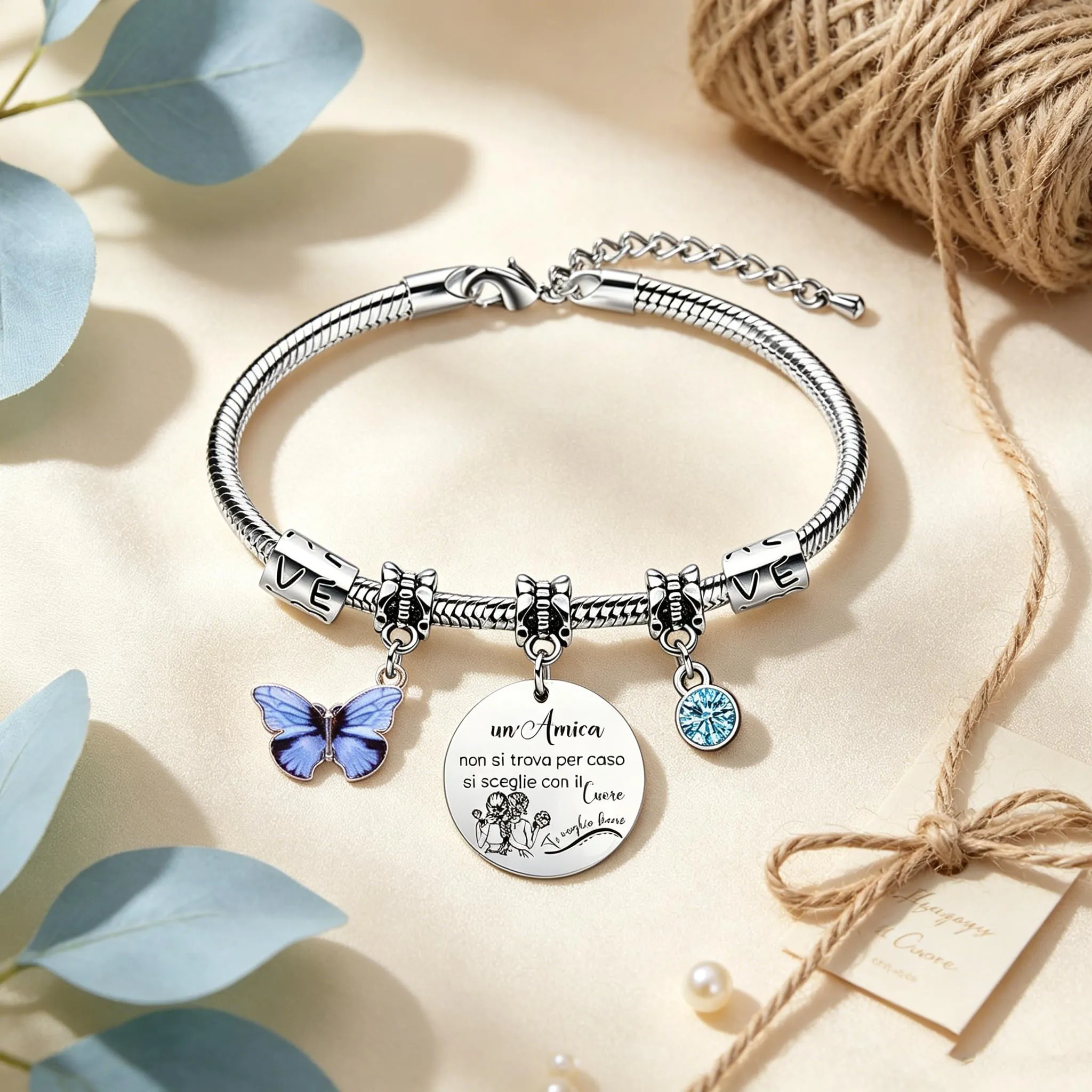GUOYU Bracciale Amicizia Regali Per Ragazze Bracciali Per Migliore Amica Regalo di Laurea Regalis Natale Migliori Amiche Regali per la Moglie Fidanzata Sorella Compagno Classe Natale (2) - immagine 4