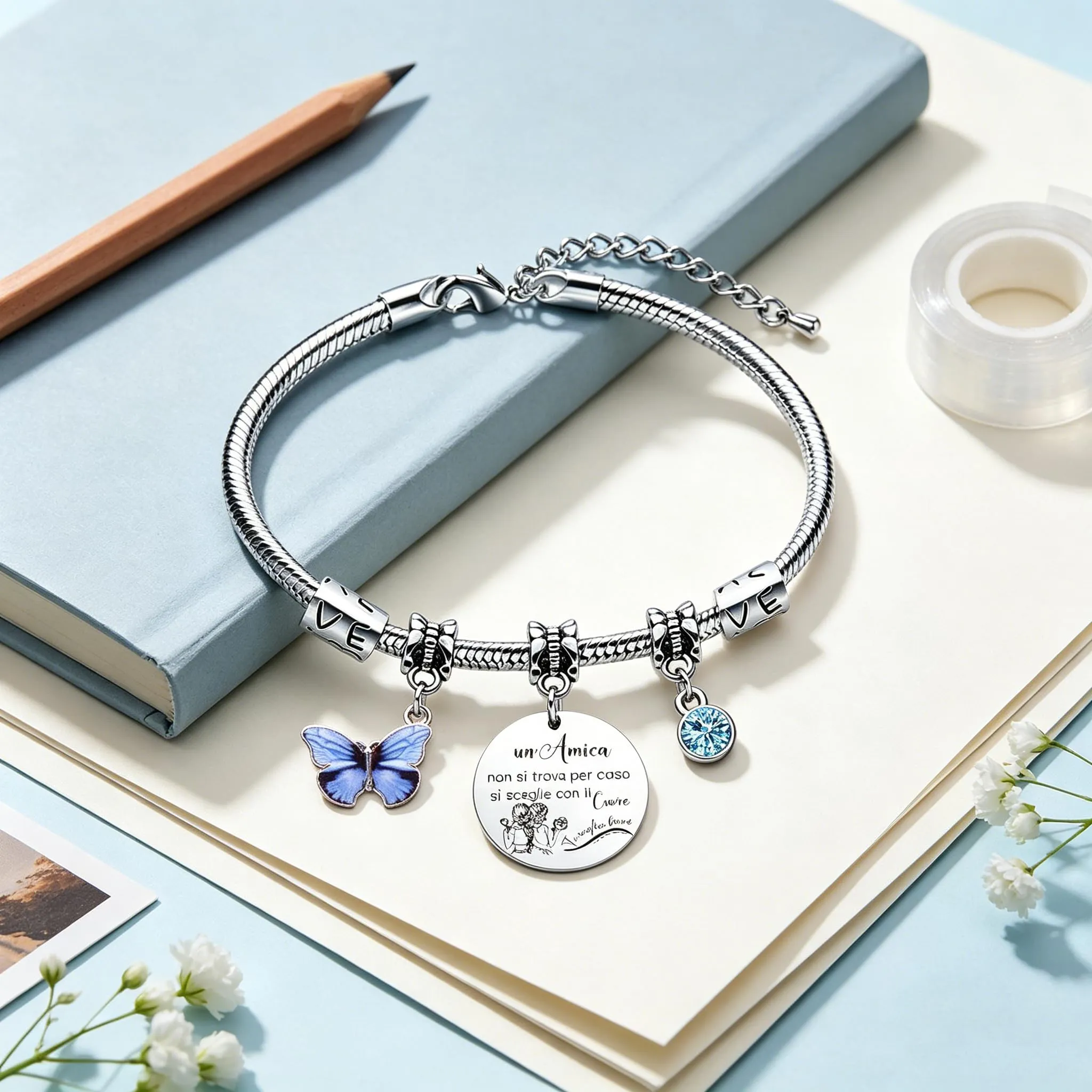 GUOYU Bracciale Amicizia Regali Per Ragazze Bracciali Per Migliore Amica Regalo di Laurea Regalis Natale Migliori Amiche Regali per la Moglie Fidanzata Sorella Compagno Classe Natale (2) - immagine 5