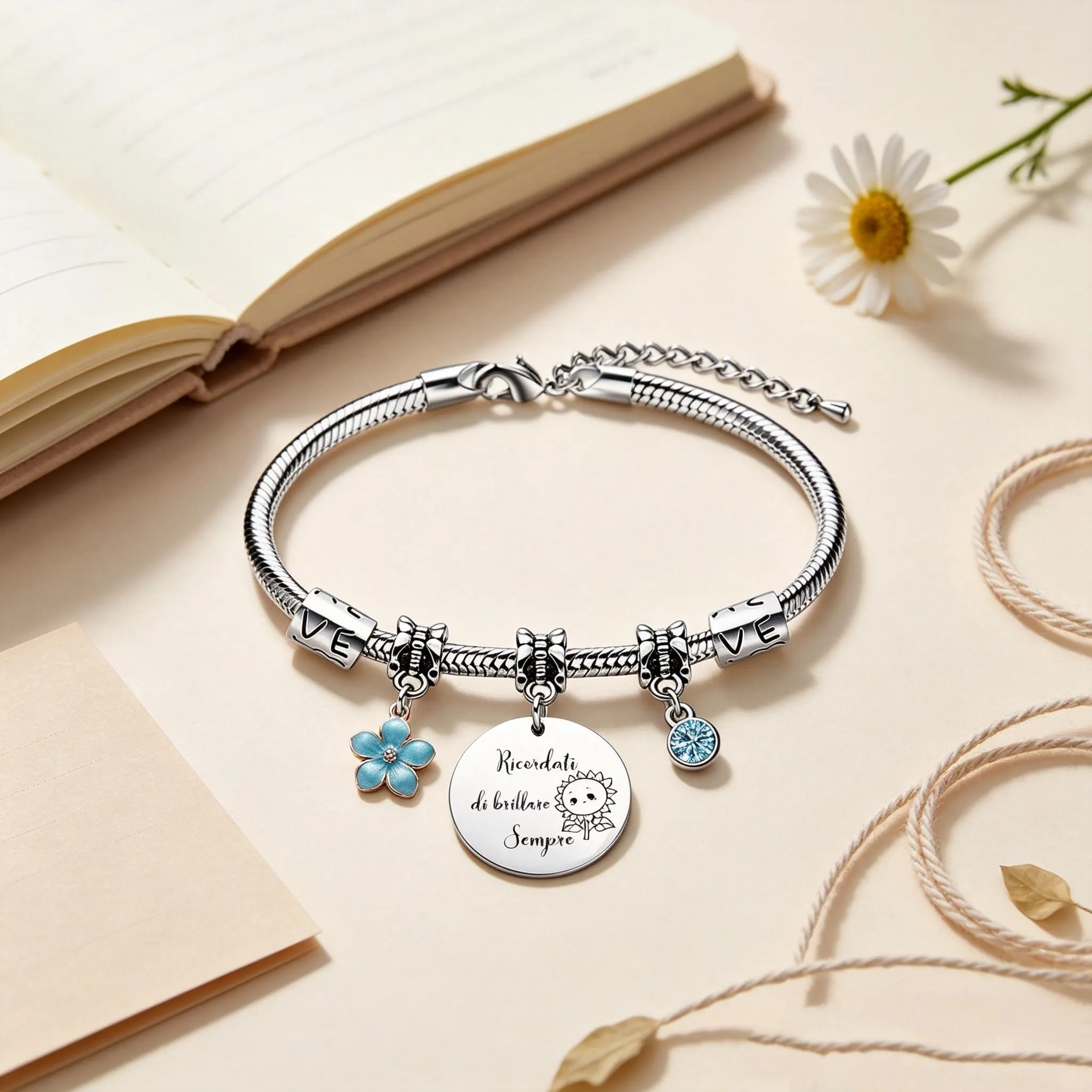 GUOYU Bracciale Amicizia Regali Per Ragazze Bracciali Per Migliore Amica Regalo di Laurea Regalis Natale Migliori Amiche Regali per la Moglie Fidanzata Sorella Compagno Classe Natale (3) - immagine 3