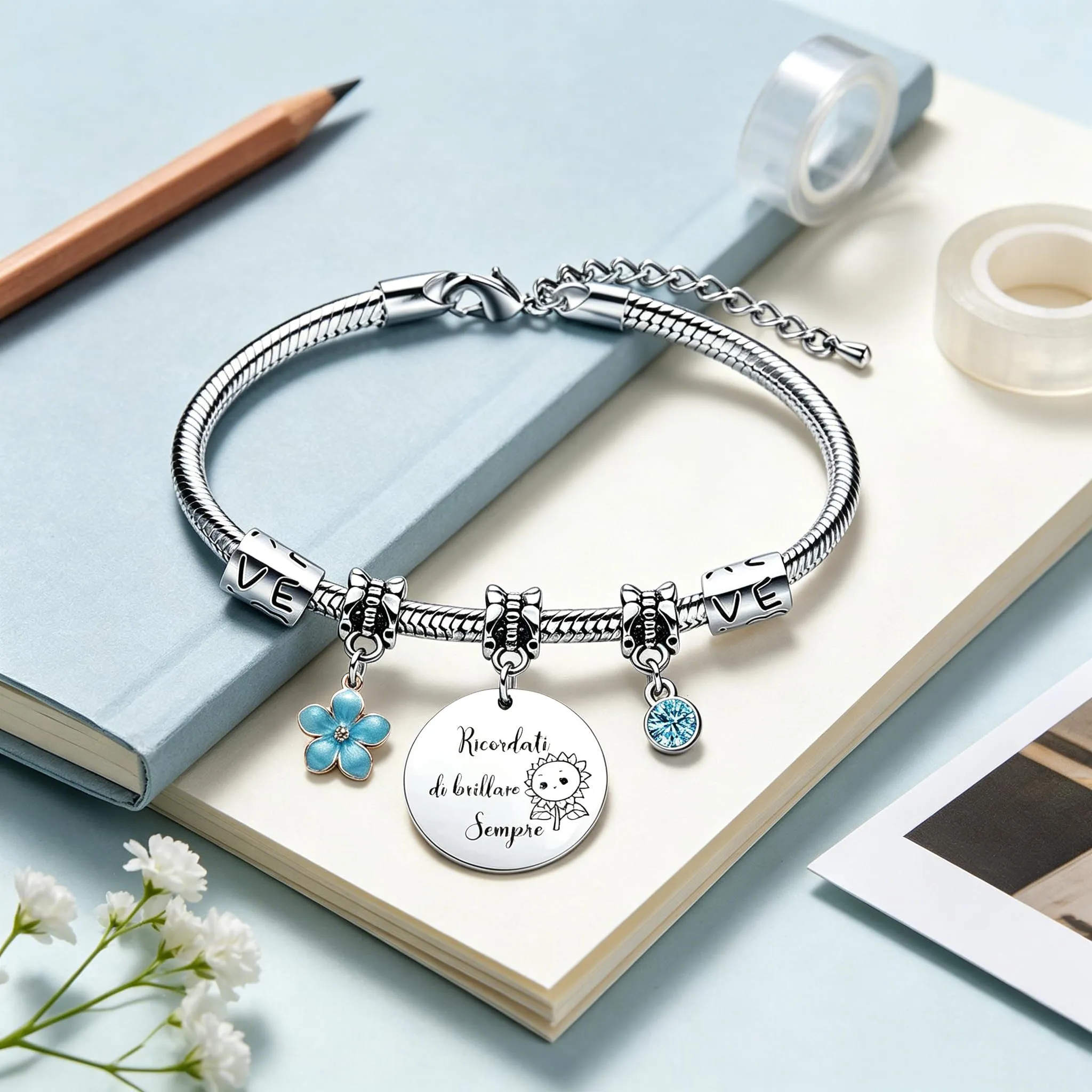 GUOYU Bracciale Amicizia Regali Per Ragazze Bracciali Per Migliore Amica Regalo di Laurea Regalis Natale Migliori Amiche Regali per la Moglie Fidanzata Sorella Compagno Classe Natale (3) - immagine 5