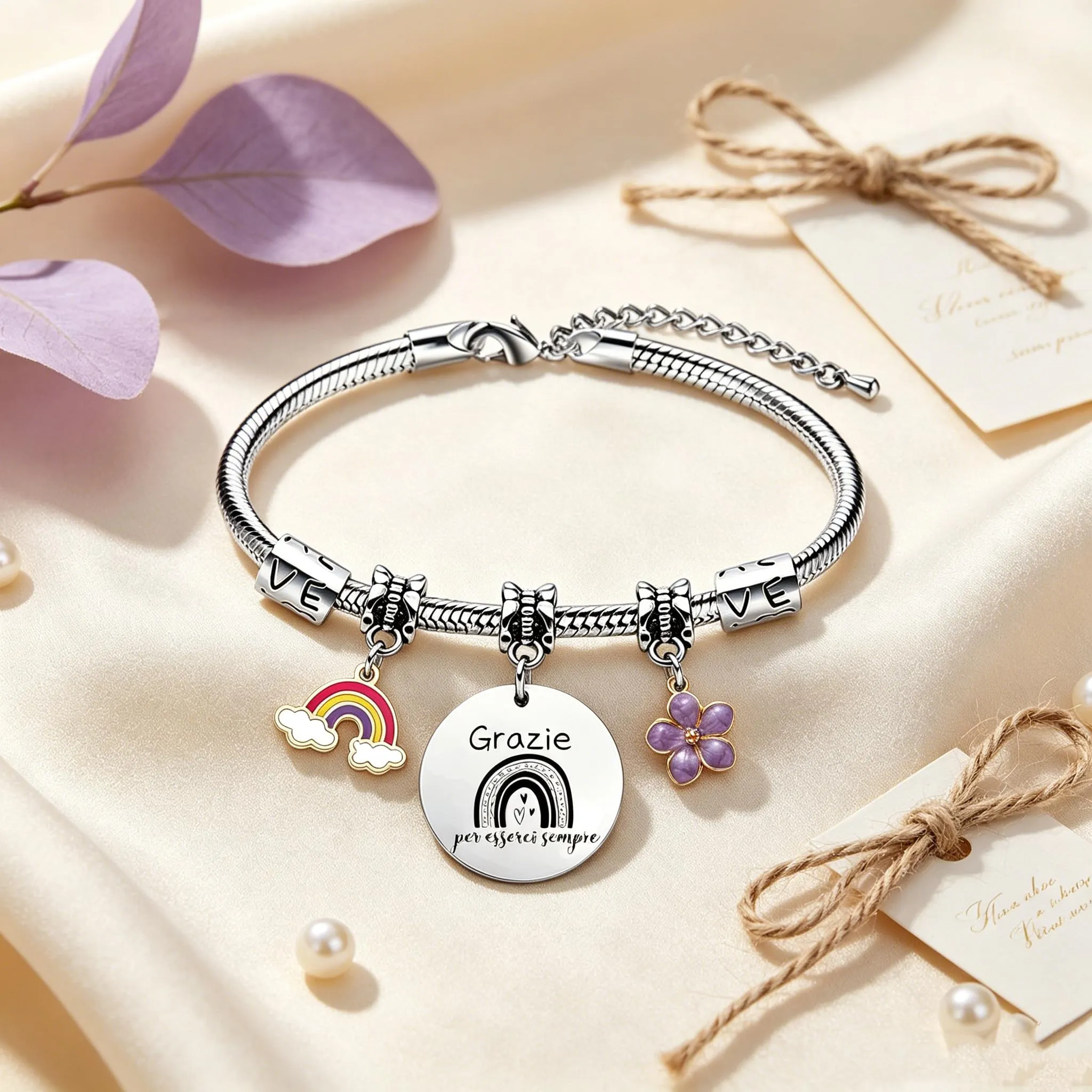 GUOYU Bracciale Amicizia Regali Per Ragazze Bracciali Per Migliore Amica Regalo di Laurea Regalis Natale Migliori Amiche Regali per la Moglie Fidanzata Sorella Compagno Classe Natale (1) - immagine 4