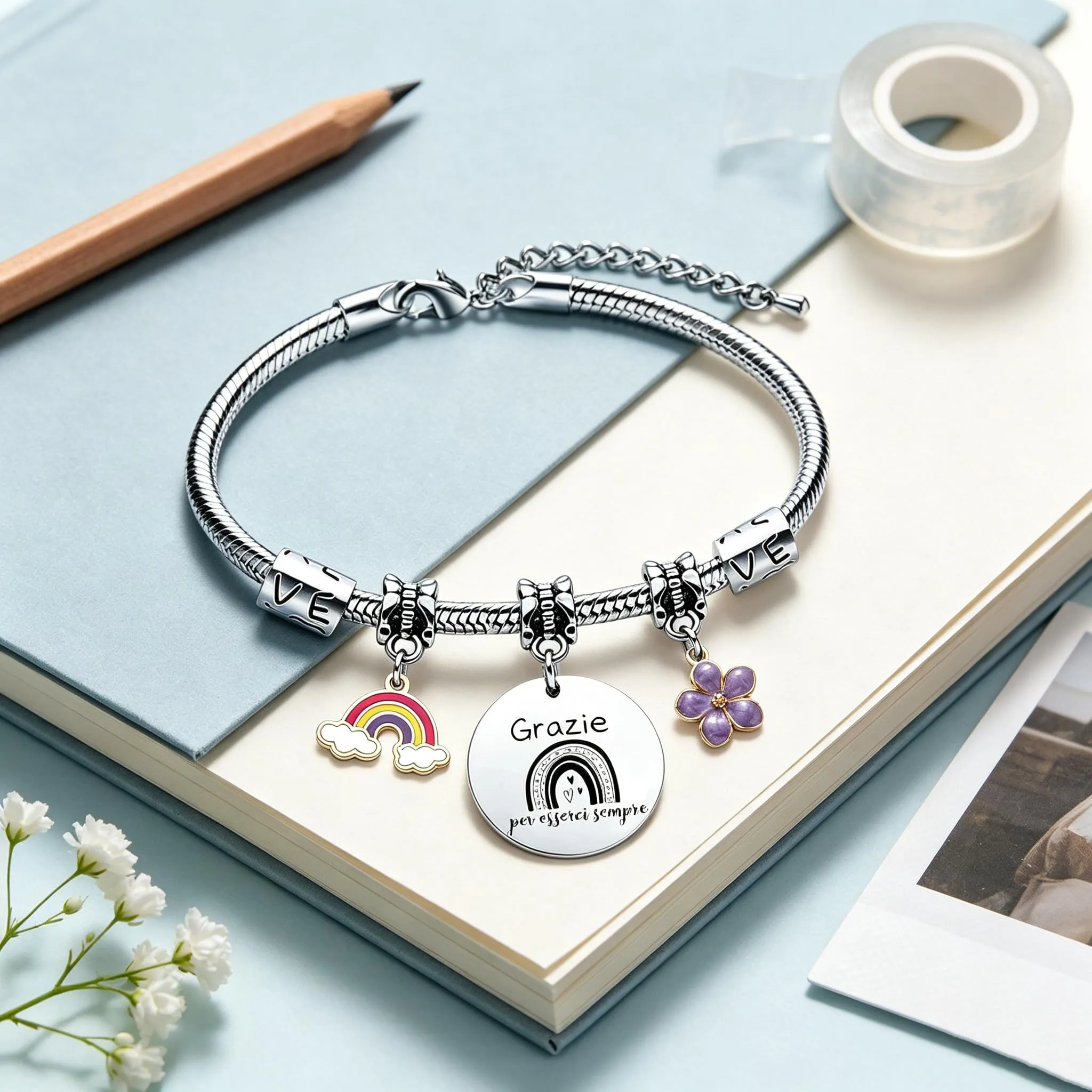 GUOYU Bracciale Amicizia Regali Per Ragazze Bracciali Per Migliore Amica Regalo di Laurea Regalis Natale Migliori Amiche Regali per la Moglie Fidanzata Sorella Compagno Classe Natale (1) - immagine 5