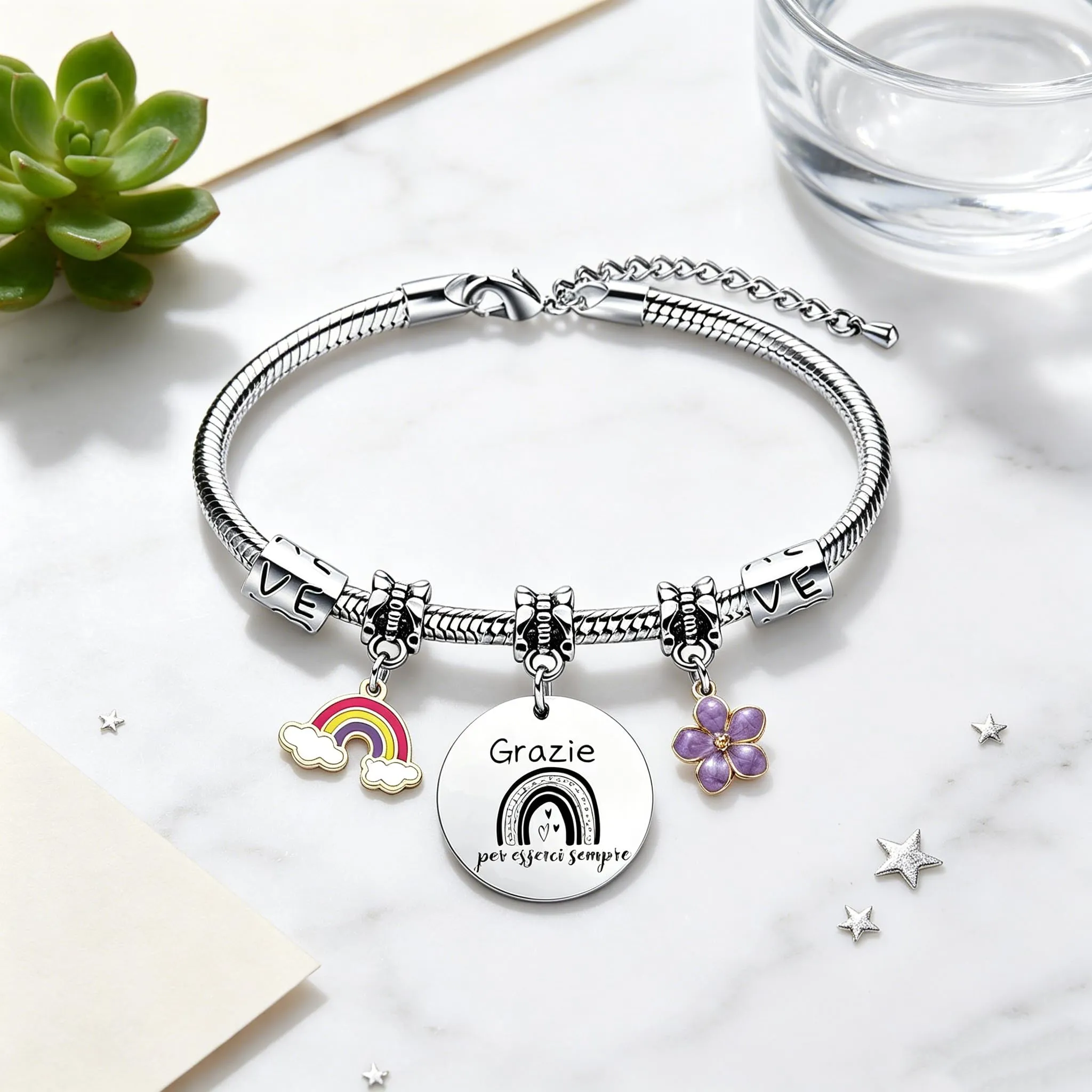 GUOYU Bracciale Amicizia Regali Per Ragazze Bracciali Per Migliore Amica Regalo di Laurea Regalis Natale Migliori Amiche Regali per la Moglie Fidanzata Sorella Compagno Classe Natale (1) - immagine 6