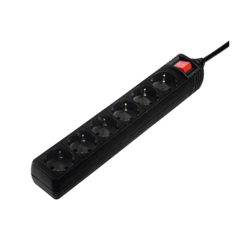 Multipresa Hama Home 6 prese interruttore illuminato protezione sicurezza 1,4 m - immagine 1