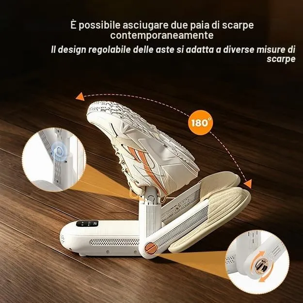 Frogetu Asciuga Scarpe Elettrico da Calcio, Asciuga Stivali Pieghevole, Asciuga Scarponi in Modo Veloce con Ventilazione e Ozone Asciuga, Asciuga Scarpe Calcio Scalda Scarponi Sci, per Scarpe, Guant - immagine 6