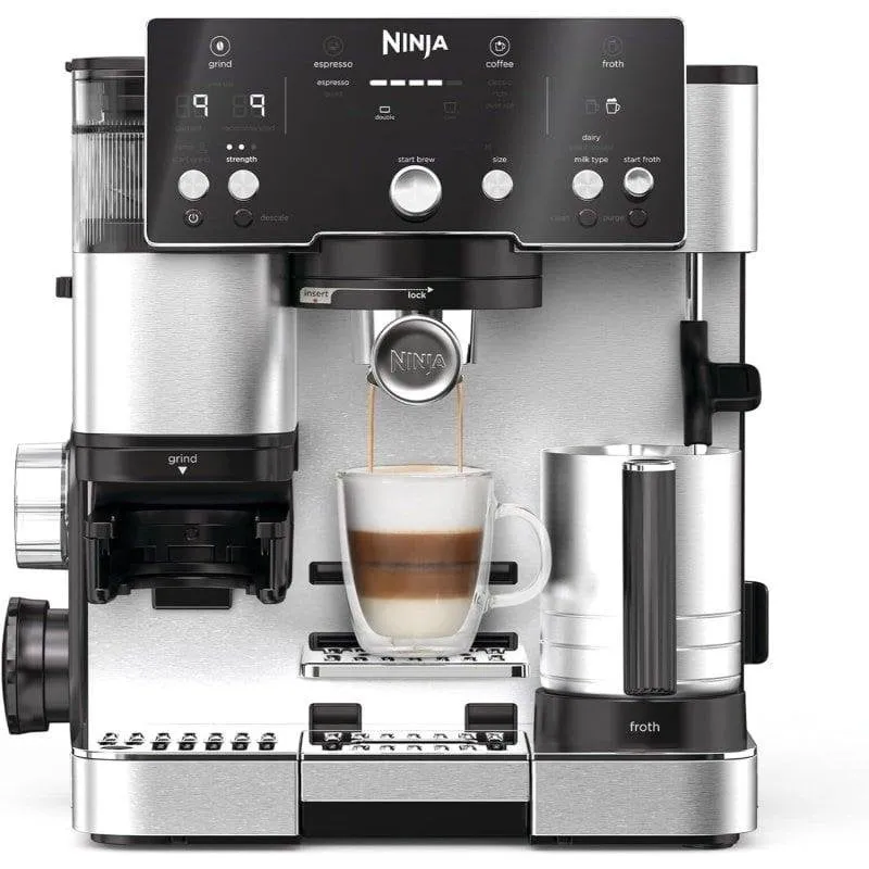 Caffettiera Espresso Ninja Luxe Café Essential ES501EU 2L 9 bar con macinacaffè integrato - immagine 1