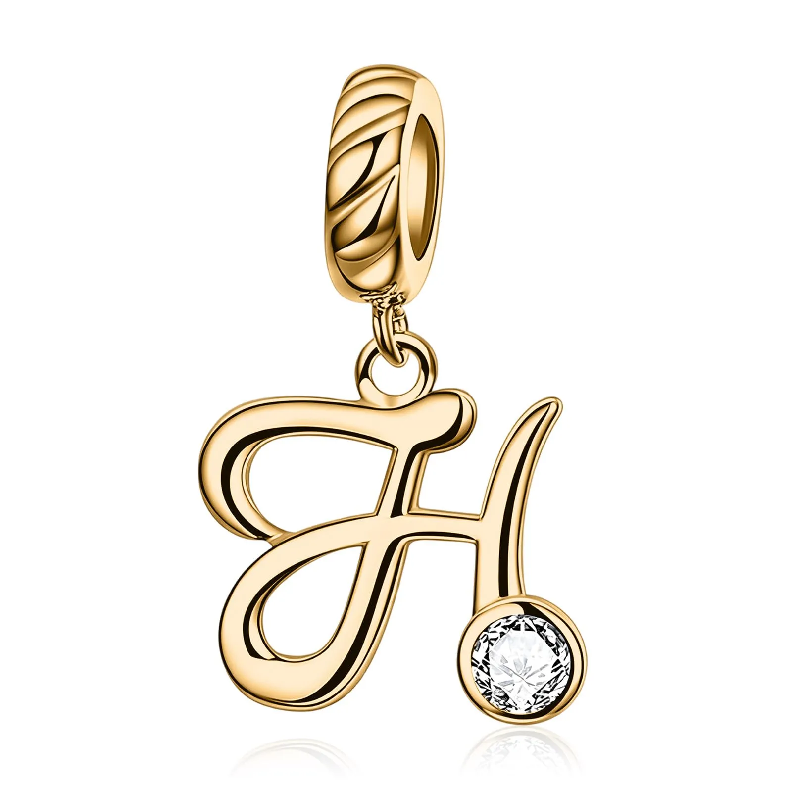 Rimgoris Ciondolo a forma di lettera iniziale, in argento Sterling 925 - immagine 1
