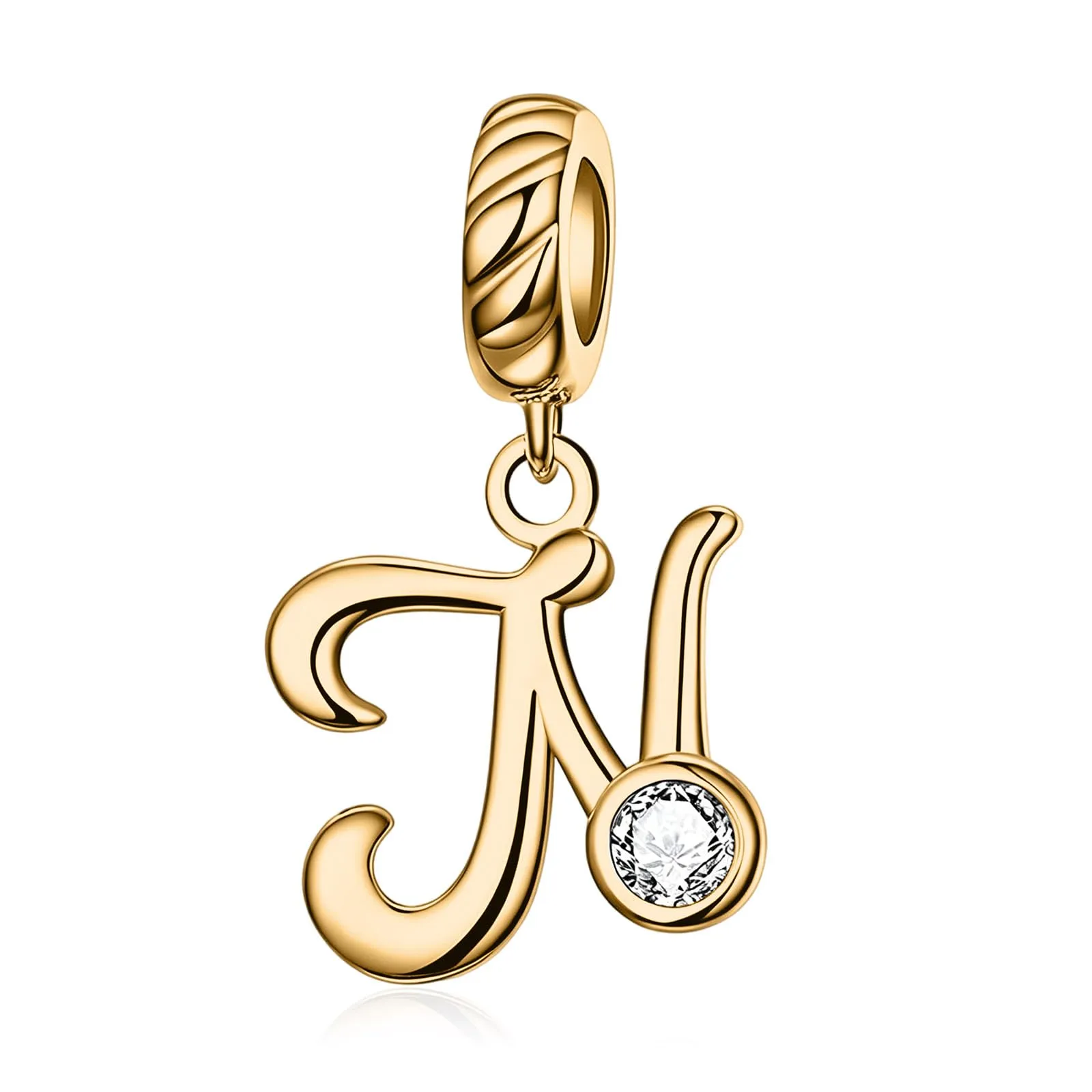Rimgoris Ciondolo a forma di lettera iniziale, in argento Sterling 925 - immagine 1