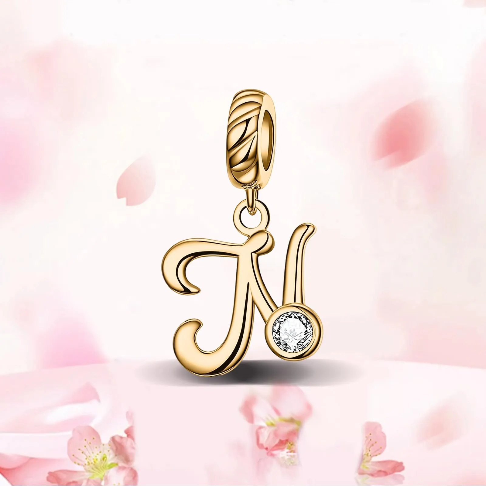 Rimgoris Ciondolo a forma di lettera iniziale, in argento Sterling 925 - immagine 5