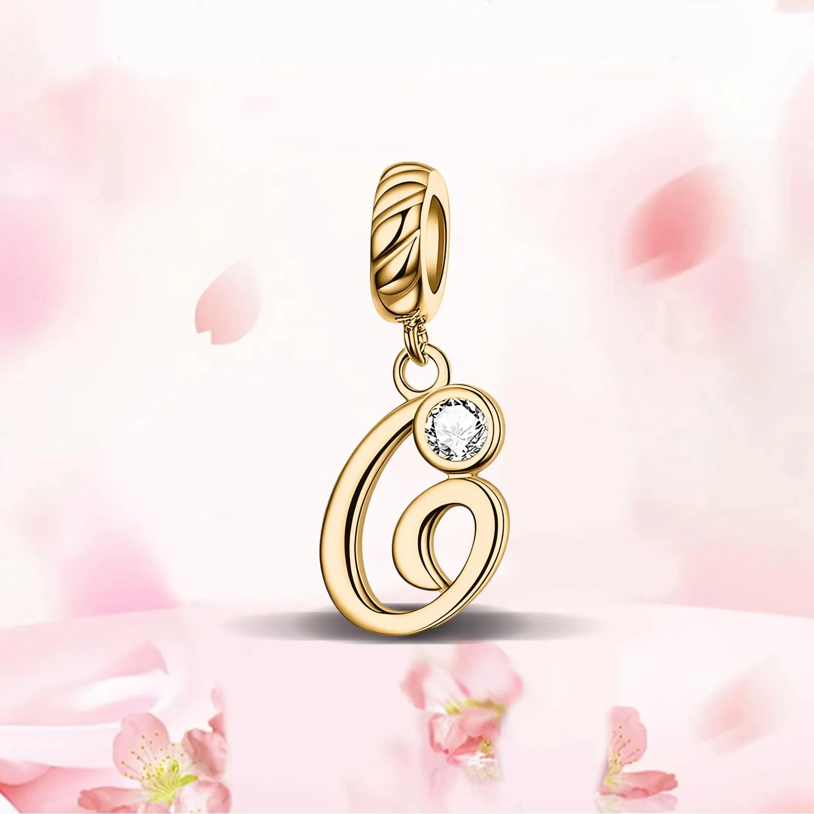 Rimgoris Ciondolo a forma di lettera iniziale, in argento Sterling 925 - immagine 5