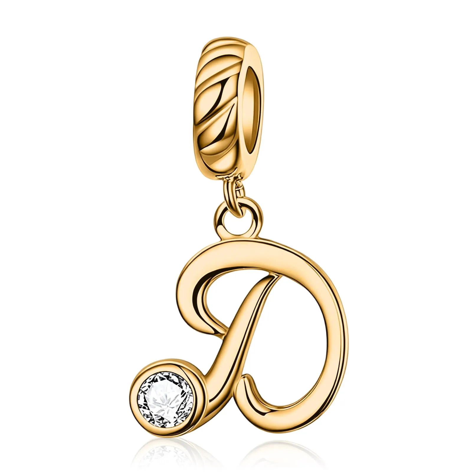 Rimgoris Ciondolo a forma di lettera iniziale, in argento Sterling 925 - immagine 1