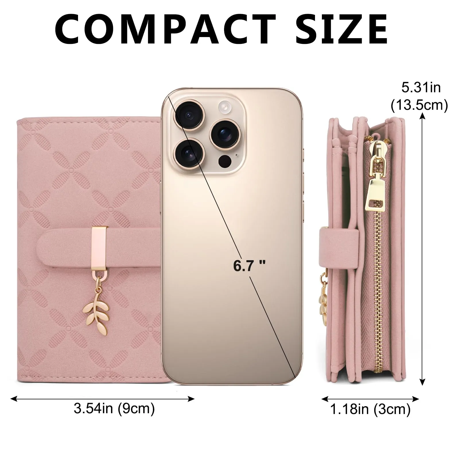 REETEE Portafoglio Donna Piccolo in Pelle con Blocco RFID e Portamonete - immagine 5