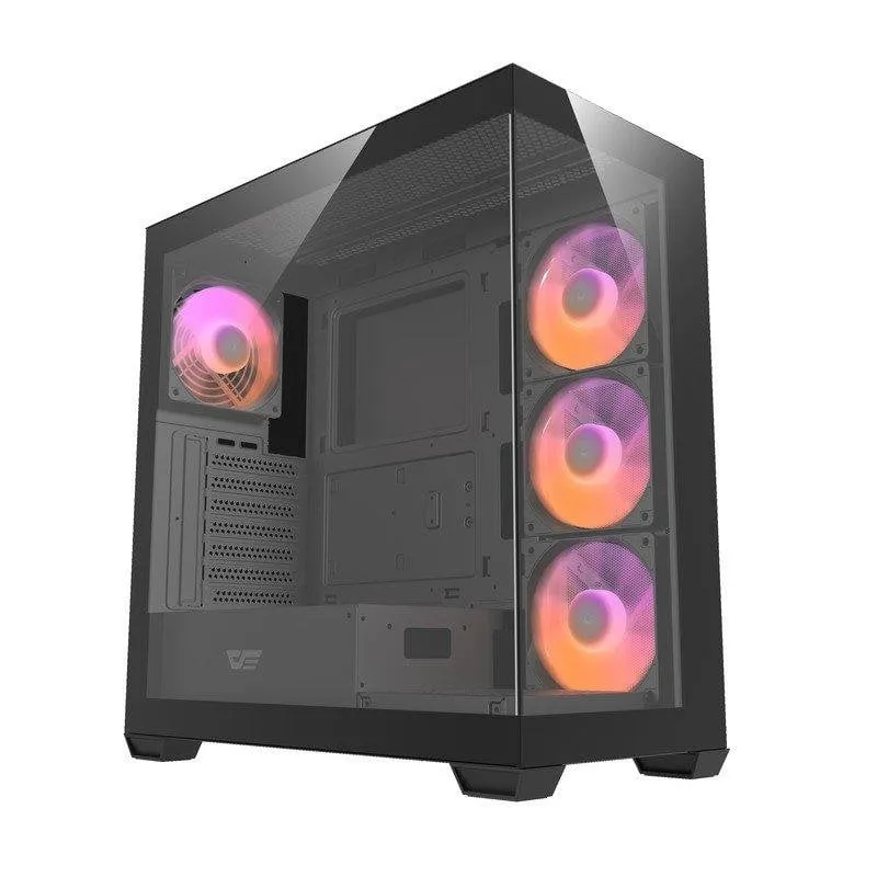 Case darkFlash DS900 Black Full Tower doppio vetro temperato panoramico - immagine 1