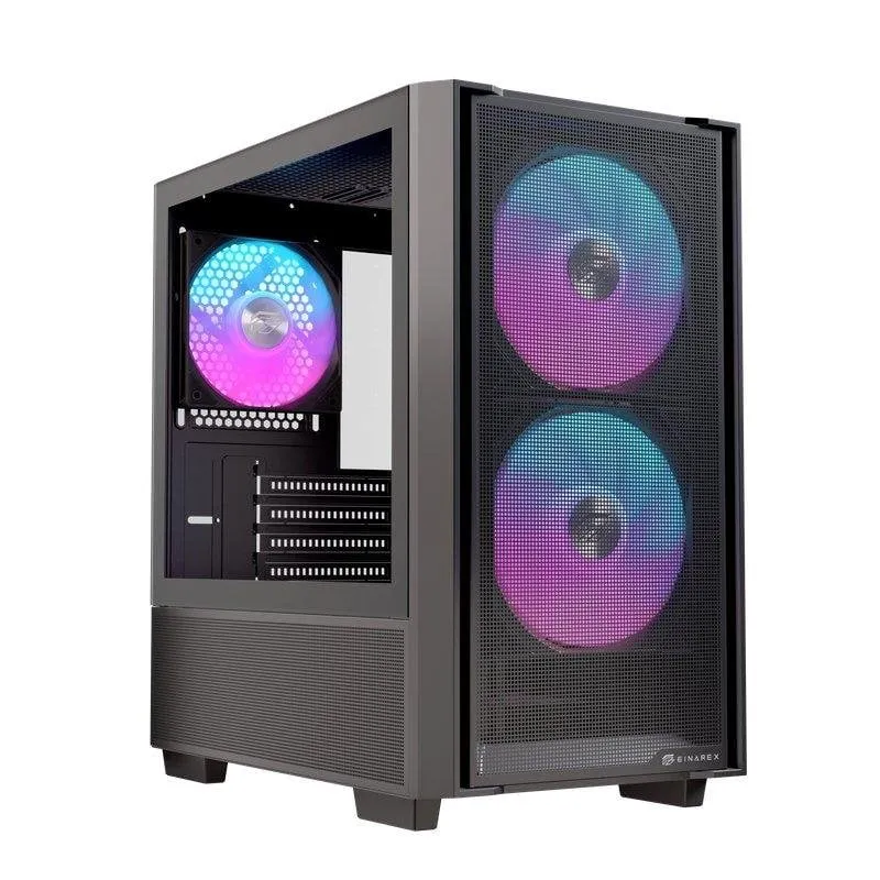 Case Einarex PULSE PM150 RGB Black vetro temperato Micro-ATX Mini-ITX - immagine 1