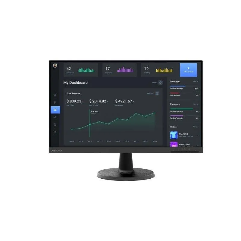 Monitor Lenovo C24-40 23.8" FullHD 75Hz VA AMD FreeSync Tempo di Risposta 4ms - immagine 1
