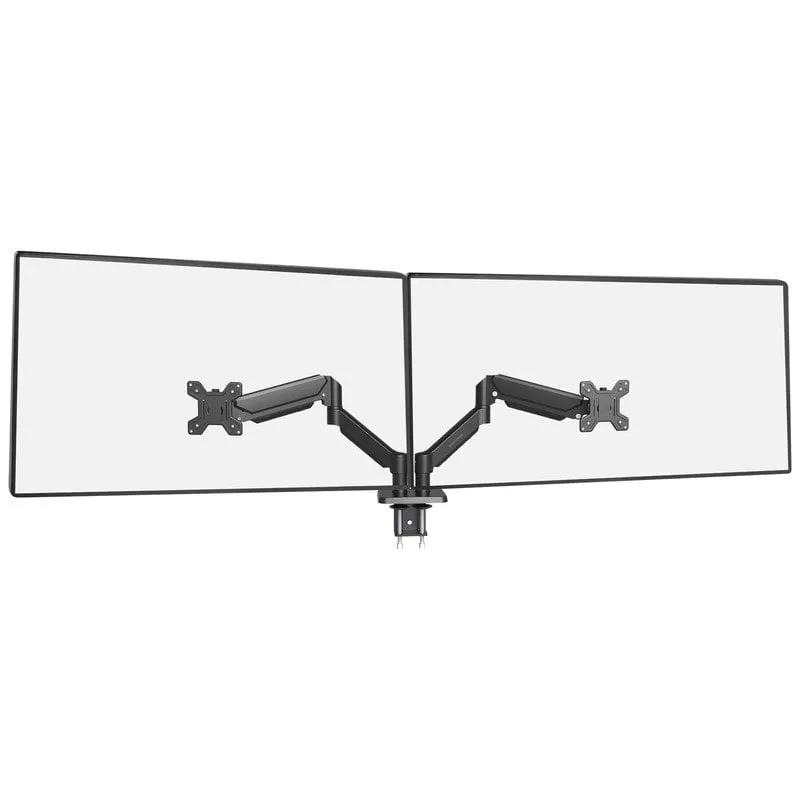 Supporto per monitor a doppio braccio Mars Gaming Marm-pro2 per 13"-27" VESA Max 10 kg Nero - immagine 1