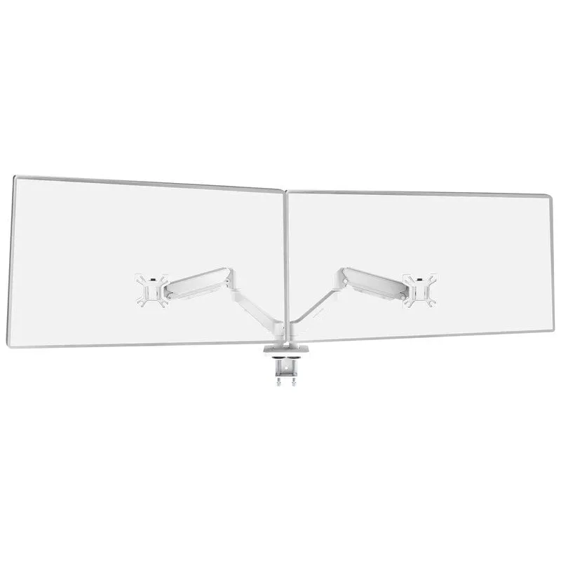 Supporto per monitor a doppio braccio Mars Gaming Marm-pro2 per 13"-27" VESA Max 10 kg Bianco - immagine 1