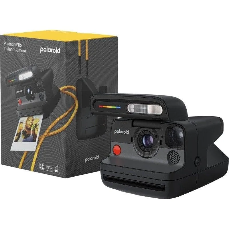 Fotocamera Digitale Polaroid Flip Autofocus Bluetooth LED Stampa Istantanea Nero - immagine 1