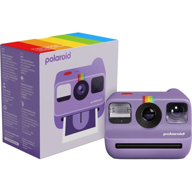Fotocamera Digitale Polaroid Go Generation 2 51,1 mm Obiettivo Selfie Mirror Flash USB-C Viola - immagine 1