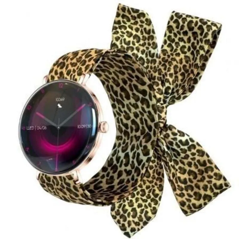 Forever SB-370 Lucca Bluetooth 46mm AMOLED Oro Rosa IP68 Cardio Notifiche Sonno - immagine 1