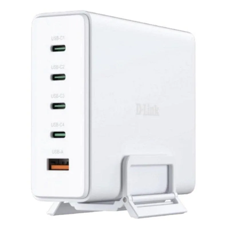 Multipresa D-Link DCF-241 5 prese 4 USB-C 1 USB-A con GaN e protezione avanzata - immagine 1