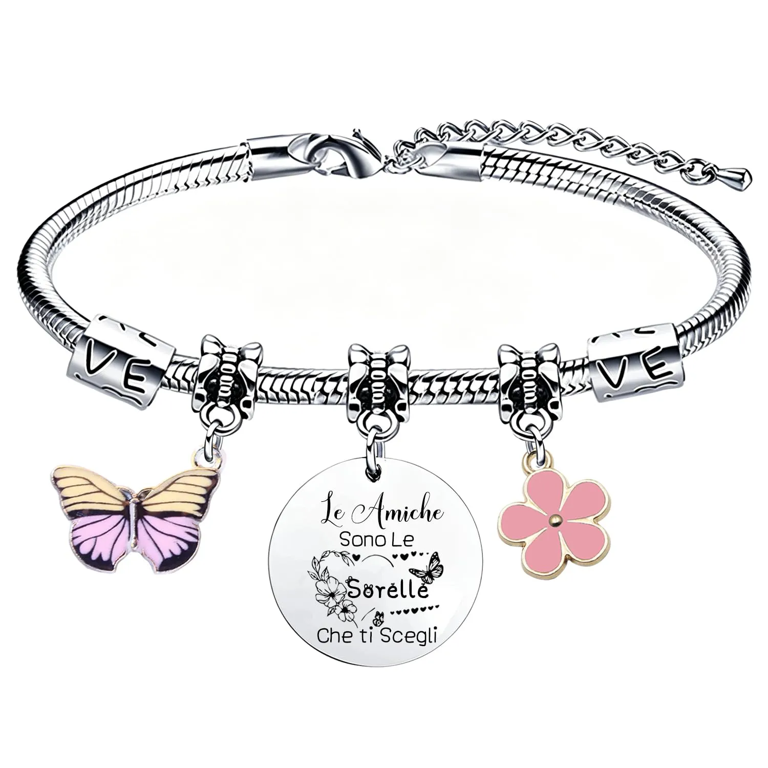 GUOYU Bracciale Amicizia Regali Per Ragazze Bracciali Per Migliore Amica Regalo di Laurea Regalis Natale Migliori Amiche Regali per la Moglie Fidanzata Sorella Compagno Classe Natale (6) - immagine 1