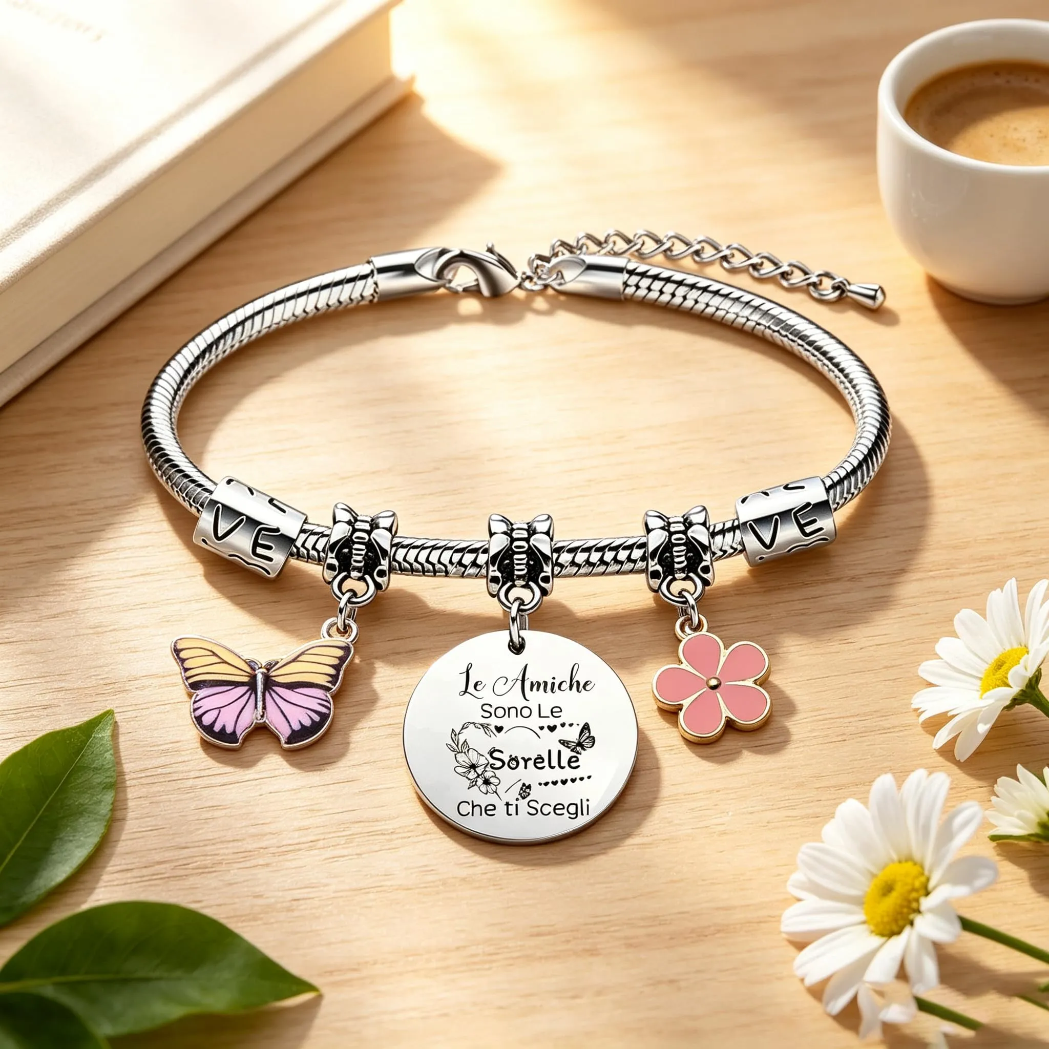 GUOYU Bracciale Amicizia Regali Per Ragazze Bracciali Per Migliore Amica Regalo di Laurea Regalis Natale Migliori Amiche Regali per la Moglie Fidanzata Sorella Compagno Classe Natale (6) - immagine 2
